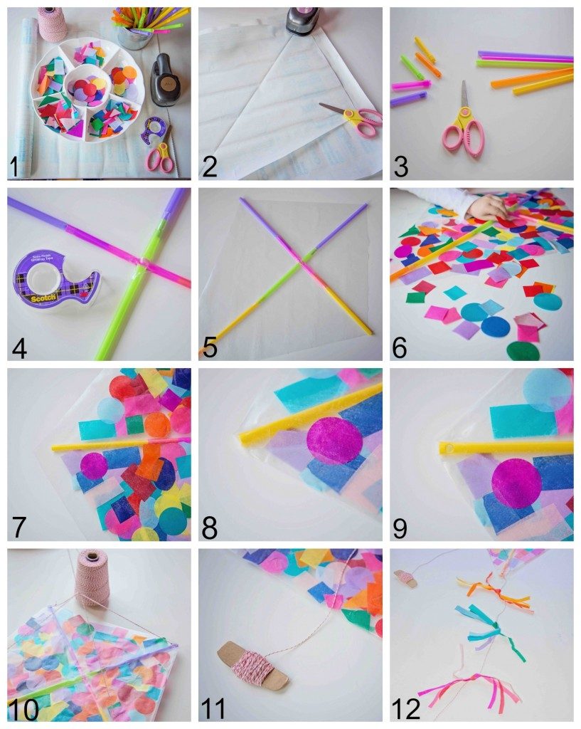 Contact Paper Confetti Kite - Clicks and Bits